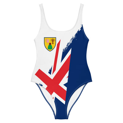 Painted Flag One-Piece Swimsuit