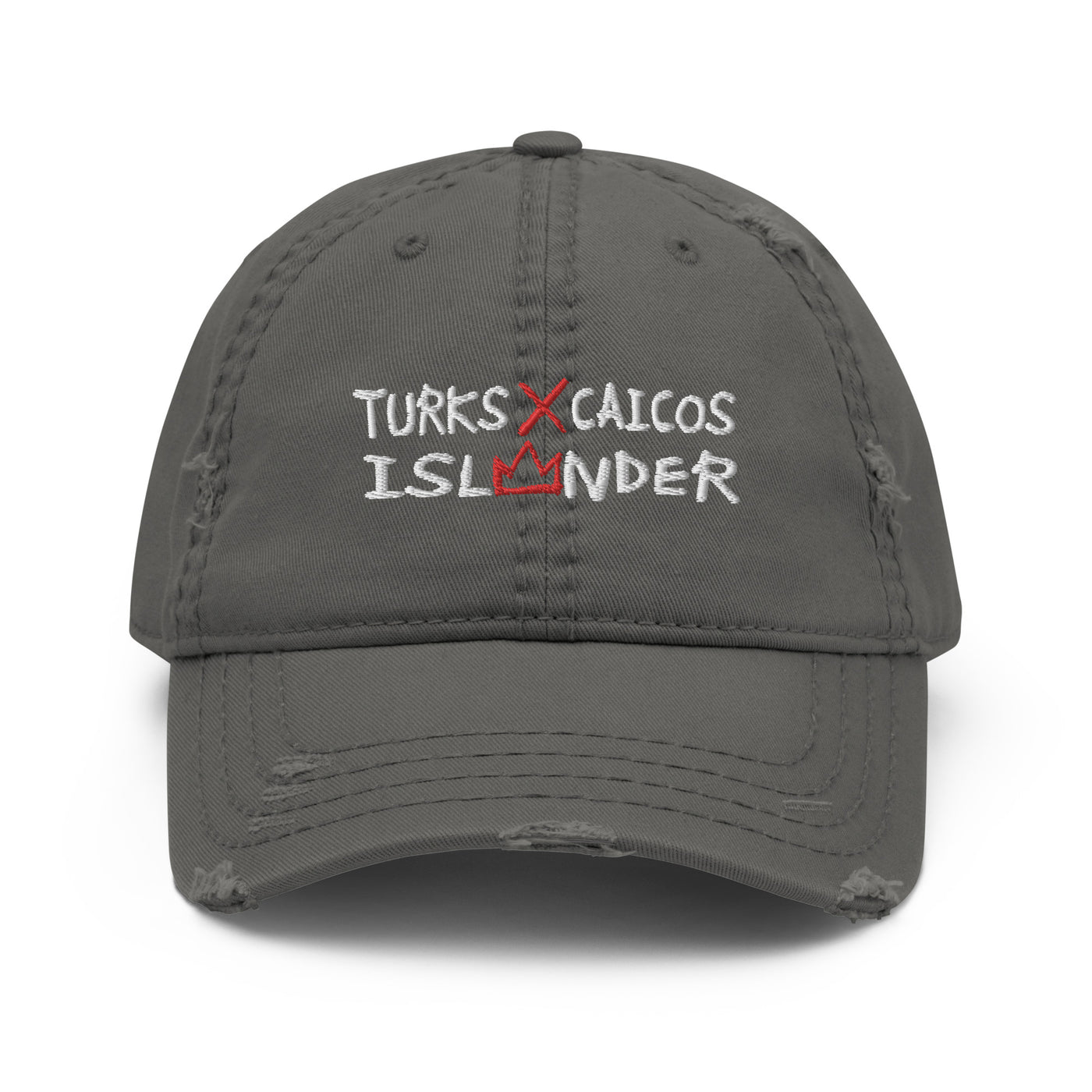 Turks X Caicos Islander Distressed Dad Hat